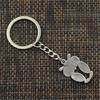 Fashion Big Eyes Owl 30x19mm Pendant 30mm Key Ring Metal Chain   Men Car Gift Souvenirs Keychain
