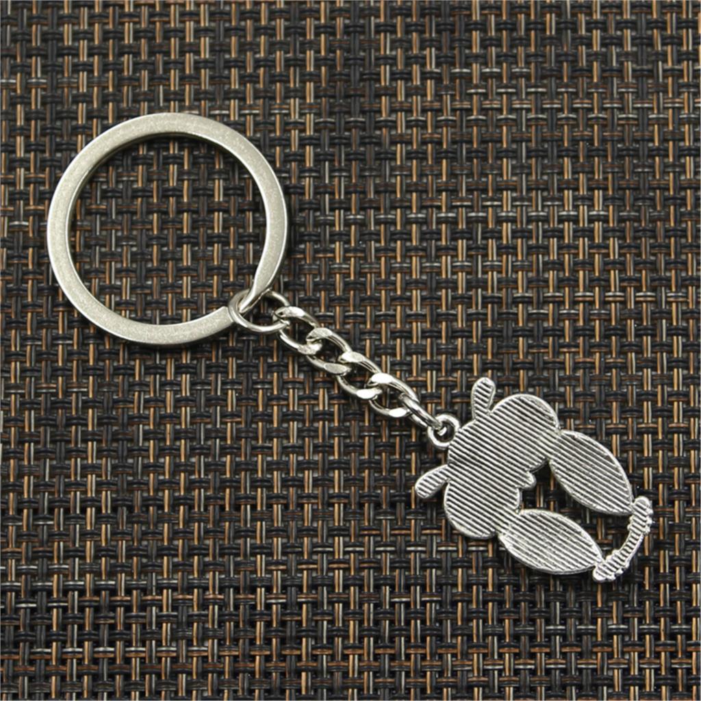 Fashion Big Eyes Owl 30x19mm Pendant 30mm Key Ring Metal Chain   Men Car Gift Souvenirs Keychain