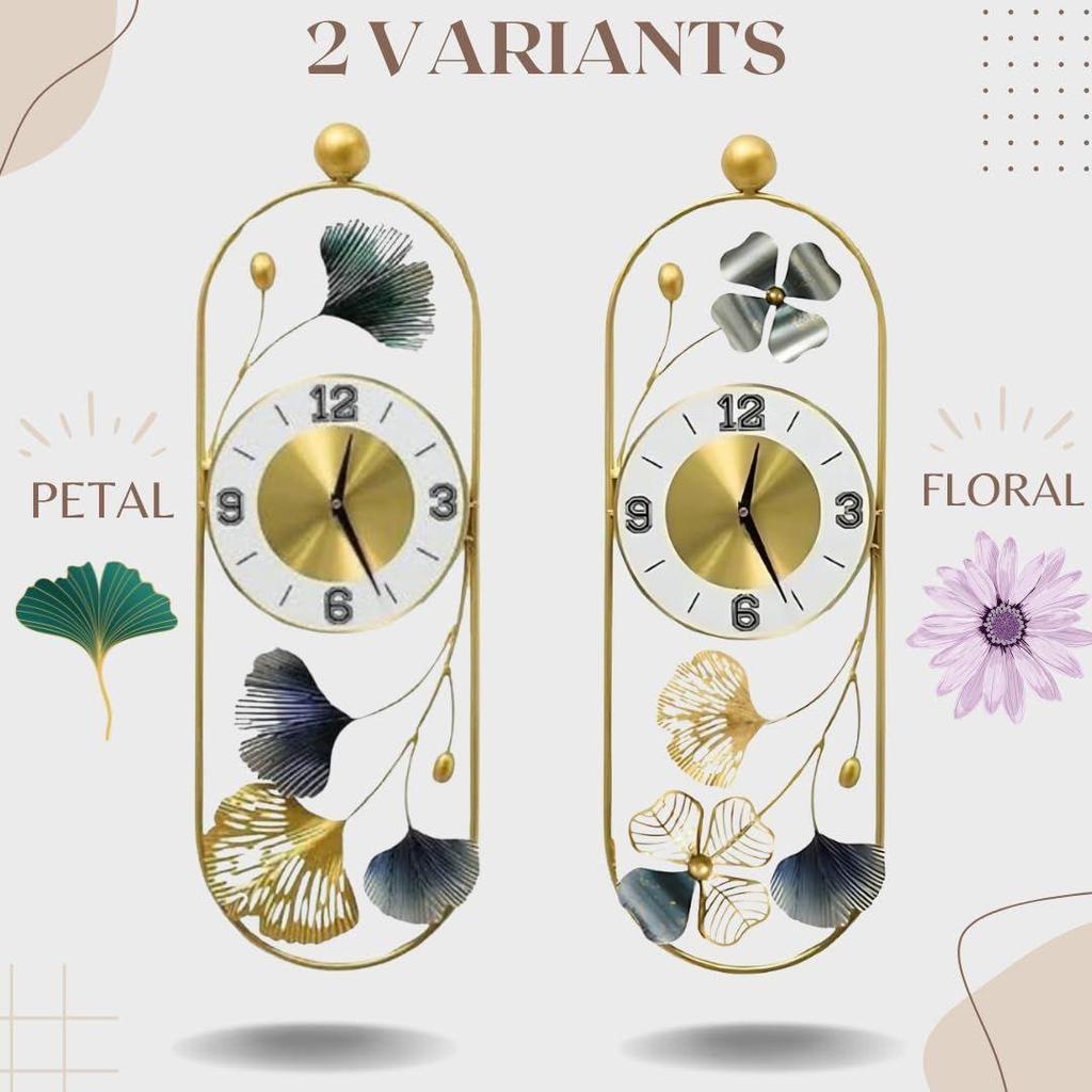 Metal Wall Clock for Décor Designer Clock Big Stylish Unique Wall Decor Clock Decorative Wall Clock for Living Room Antique Wall Clock (Design 3)