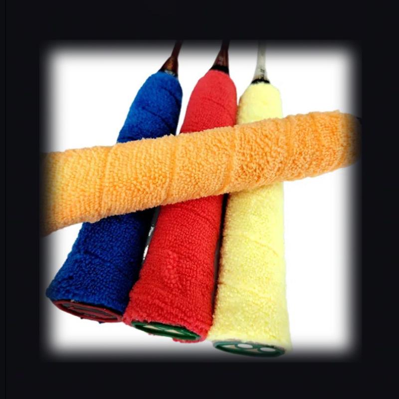 Hochwertige Tennis Badminton Schläger Übergriffe Baumwoll Handtuch Griffe Band Schweißabsorbierendes Griffband Schweißband