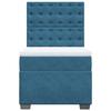Maison Exclusive - Sommier à lattes de lit avec matelas bleu 90x190 cm velours