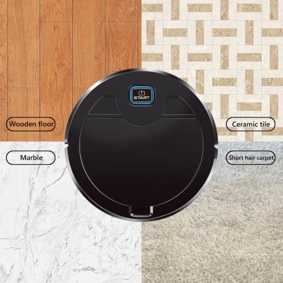 Wiederaufladbarer Automatischer Smart 1600Pa Bodenreinigungs-Kehrmaschinen-Roboter-Staubsauger