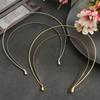 Smooth Metal Headbands Women Hair DIY Craft Blank Thin Steel Wire Frame Hairband