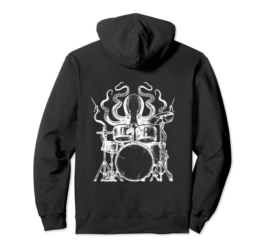 Octopus Drummer Cool Drumming  Drum Player Hoodie