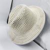 Rhinestone and Pearl Fedoras Jazz Hats for Men and Women Red Matching Black Diamond Fedoras Stage Banquet Cap 2022 Wholesale