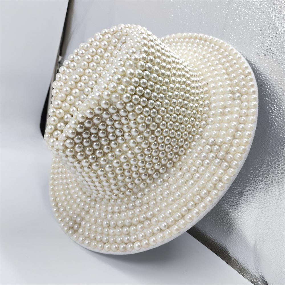 Rhinestone and Pearl Fedoras Jazz Hats for Men and Women Red Matching Black Diamond Fedoras Stage Banquet Cap 2022 Wholesale