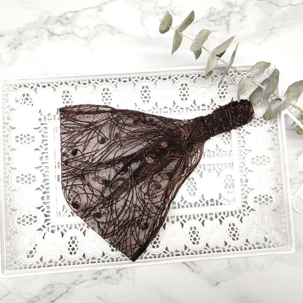 Wide Side Fashion Headwear Women Head Wrap Lace Flower Hairbands Mesh Headband Korean Hair Hoop
