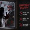 Bloodstained Handprint Scary Ghost Window Sticker Spooky Party Door Stickers  Party Supplies