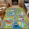 Cartoon City Traffic Print Carpet for Bedroom Living Room Bedside Sofa Floor Mat Modern Home Decor Area Rug Luxury Gift