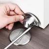 Magnetic Door Stopper,Invisible Heavy Duty Stainless Steel Floor Mount Door Stop with Adhesive & Screws,Anti-Collision Catch for Home Office Bedroom