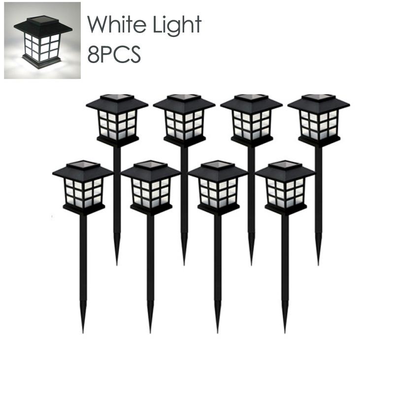 

8pcs Solar Garden Pathway Led Lights Waterproof Outdoor Landscape Yard Patio Driveway Walkway Solar Lamp for Decor Lawn Lighting 0-5W