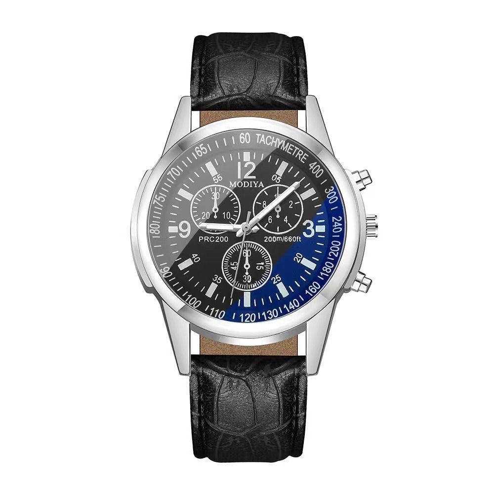 Six-Pin Men Wristwatch Leather Watchband Business Watch Fashion Quartz Watch