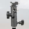Swivel Light Stand Bracket E Type Hot-Shoe Flash Holder Adapter Universal 180-degree Angle Adjustment Accessories