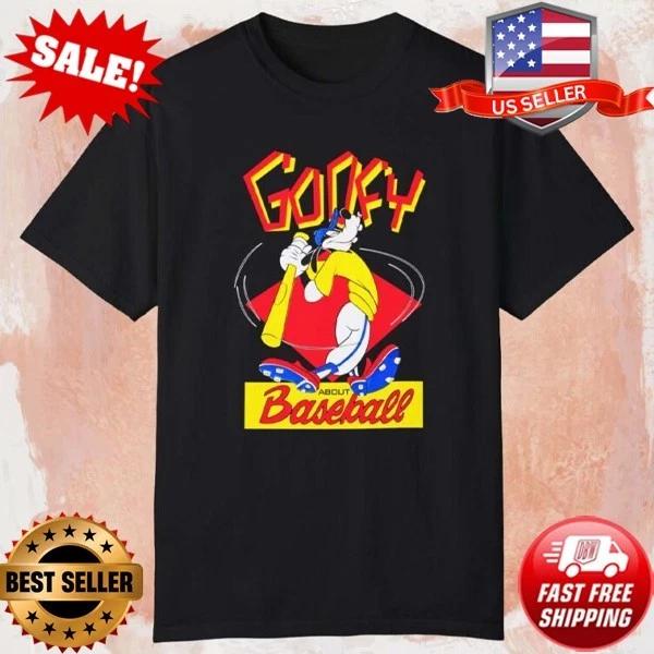Disney Retro 90s Goofy About BaseBall T-Shirt S-5XL XL