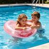 Love Heart Kids Swimming Ring with Handle Summer Baby Inflatable Swim Ring Thickened PVC Pool Float Tube Ring Toy
