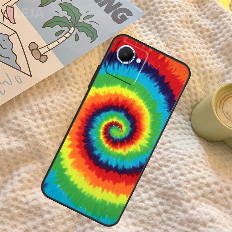 Regenbogen Spiral Tie-Dye Hülle Für Realme 15 11 12 13 14 Pro Plus C65 C67 C71 C63 C61 C55 C51 C53 C35 C75 GT6 GT7 Pro