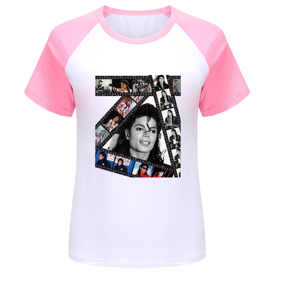 5716 Kids Boys Girls Jackson Print Raglan Sleeves T-Shirt
