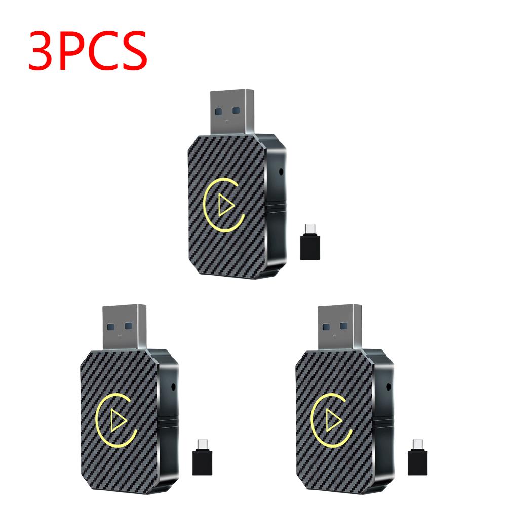 Q1M Smart Mini Box Wireless Carplay Android Auto Adapter Plug&Play Wireless Dongle for OEM Wired CarPlay/Andriod Auto Cars