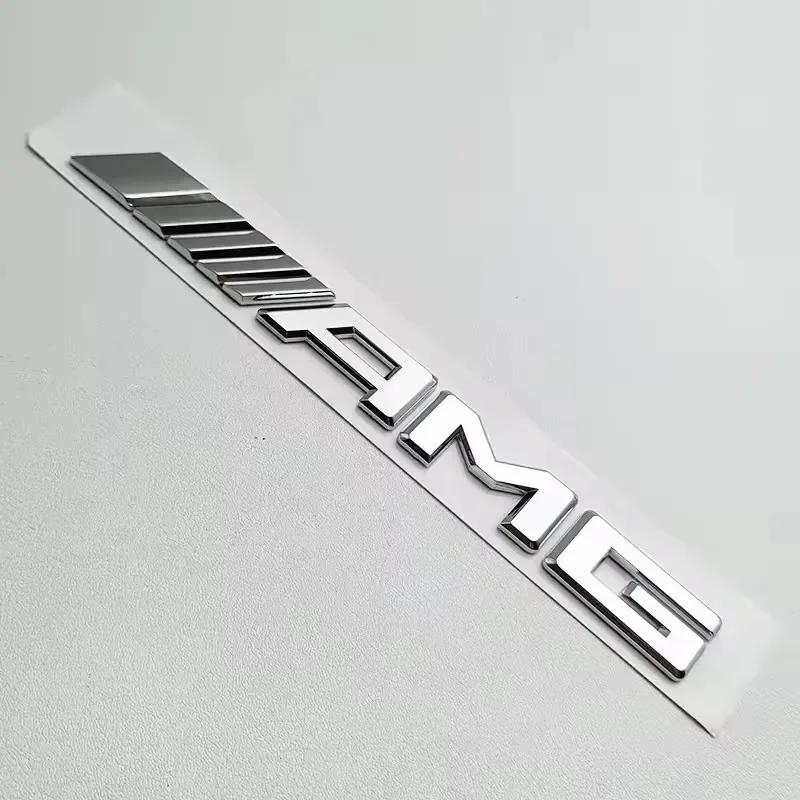 

2025 Hot For Benz 3D ABS Black Logo AMG Emblem Letters Car Trunk Badge For Mercedes Benz W204 W205 W176 W177 W212 W213 AMG Stick