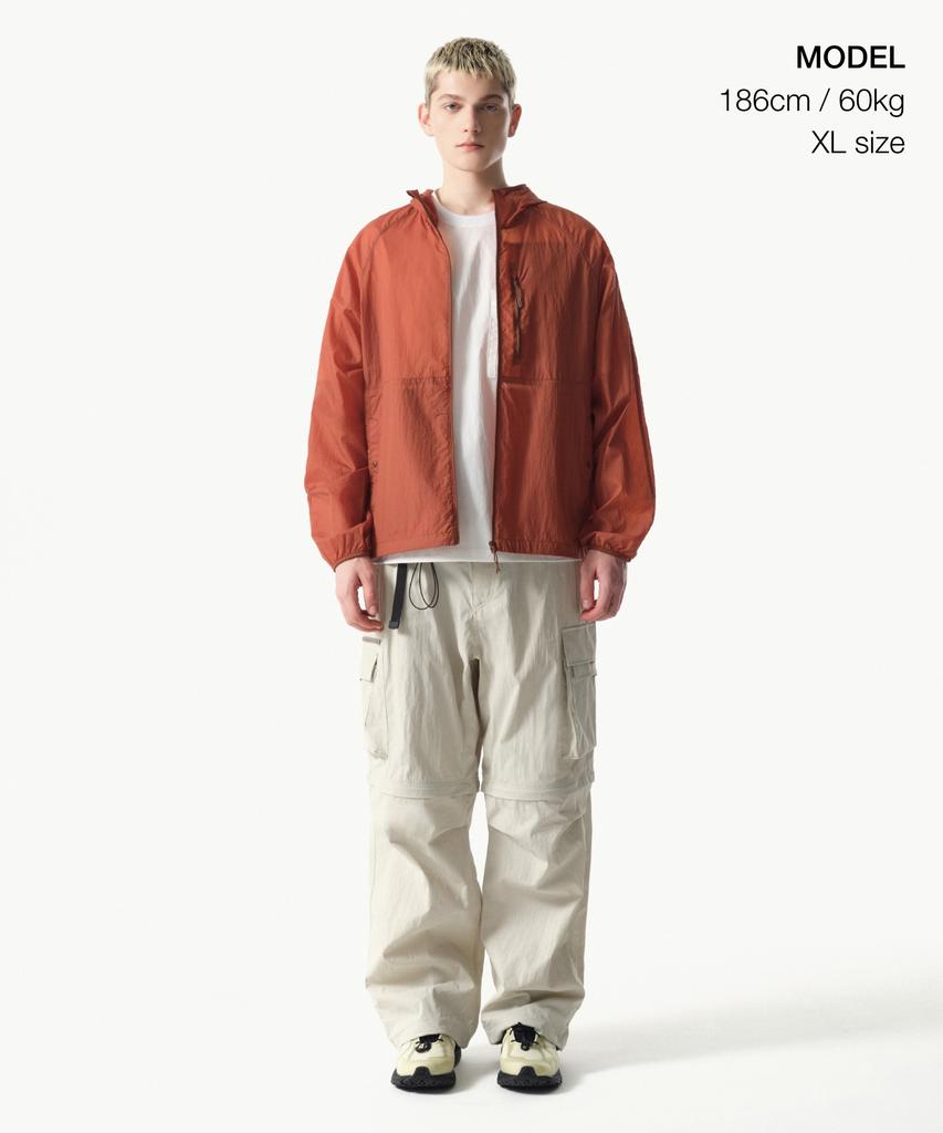 Musinsa Standard [City Leisure] Lightweight Packable Windbreaker Jacket 2 [Orange]