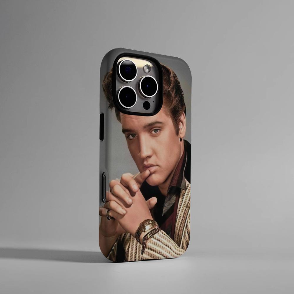 E-Elvis P-Presley Singer Phone Case Hard PC For IPhone 16Promax 17 16 15 14 13 12 11 Pro Max Plus Glossy HD Cover