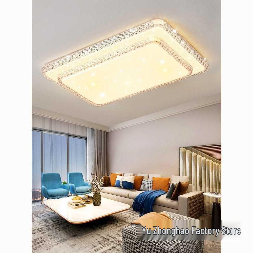 Modern Luxury Faux Crystal Chandelier: Round Ceiling Lamp for Living Room or Bedroom