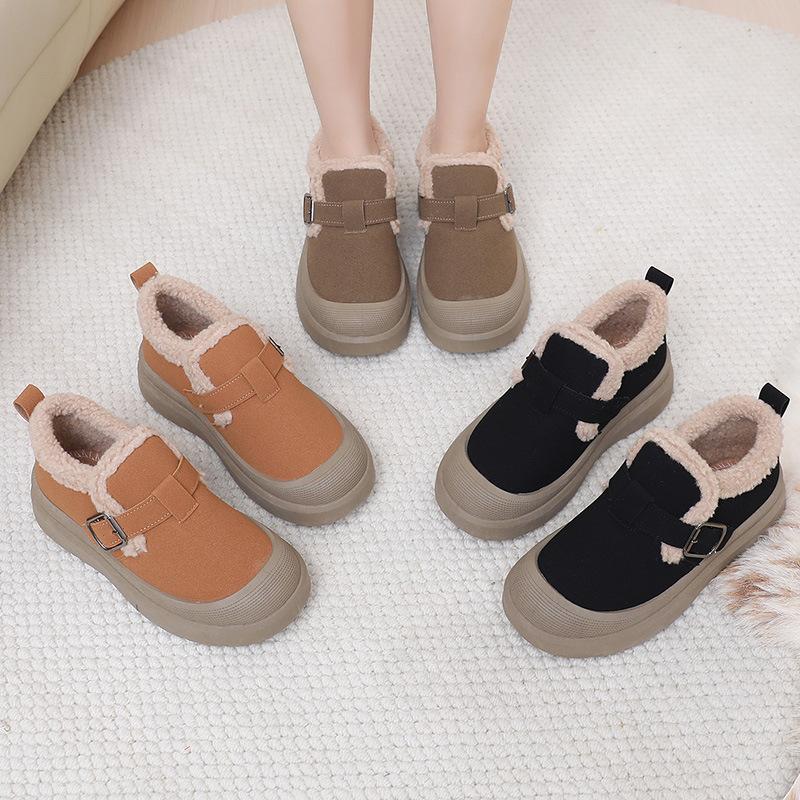 Damskie ocieplane buty polarowe, wygodne buty na miękkiej podeszwie, wszechstronne, modne, antypoślizgowe śniegowce