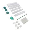 6PCS Plastic Moss Poles for Monstera Small Medium Climbing Plants 10 Inch Stackable Plant Support
