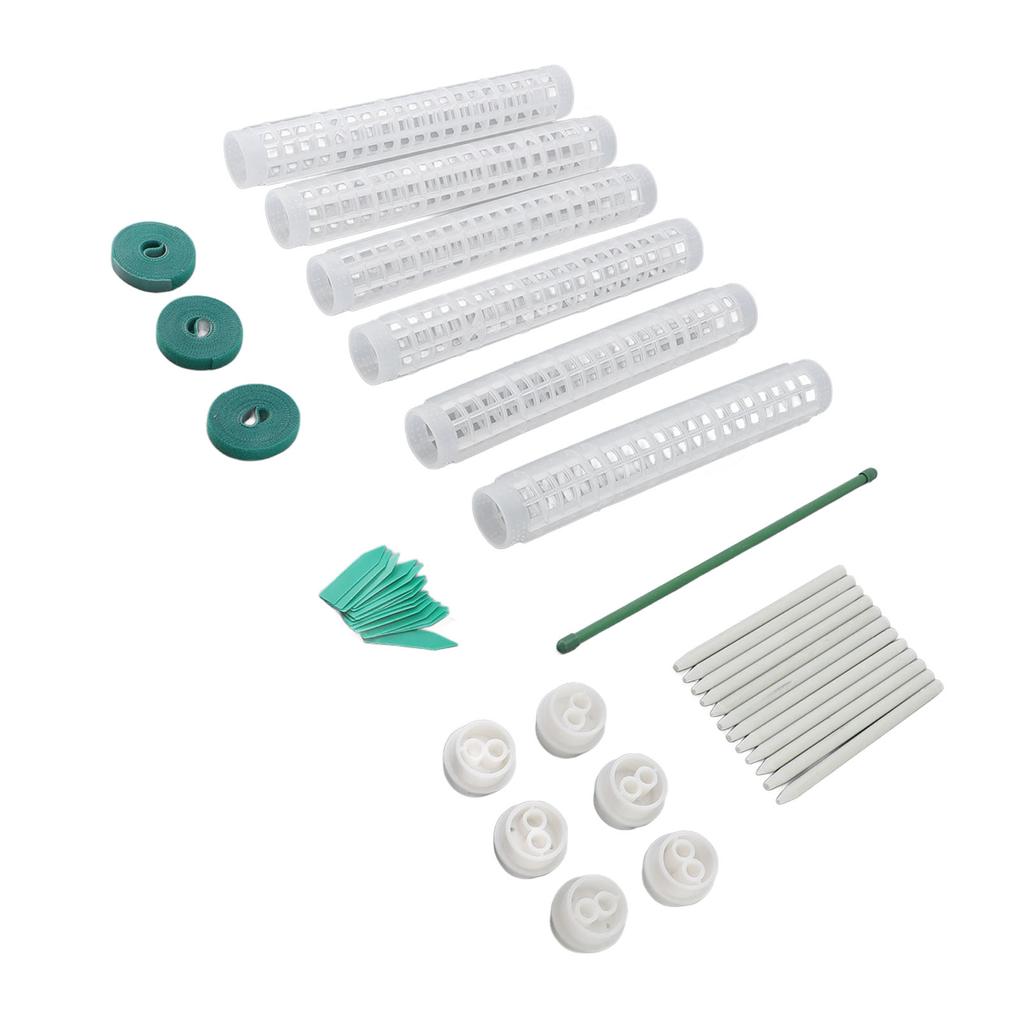 6PCS Plastic Moss Poles for Monstera Small Medium Climbing Plants 10 Inch Stackable Plant Support