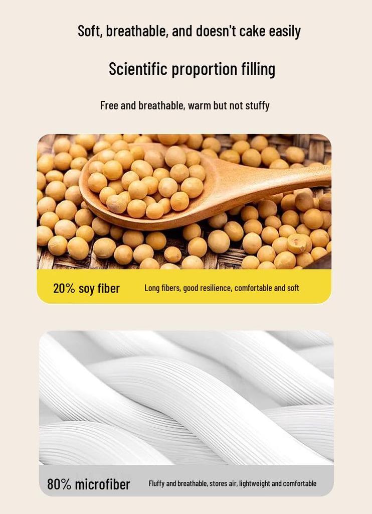 Mother and Baby Soybean Cotton Quilt for Spring and Autumn - Thickened for Winter, Suitable for Student Dormitory Single & Double Beds