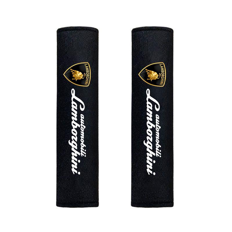 

2Pcs Car Sudue Interior Seat Belt Protector Cover Decoration For Lamborghini Urus Huracan Aventador Premium Auto Accessories