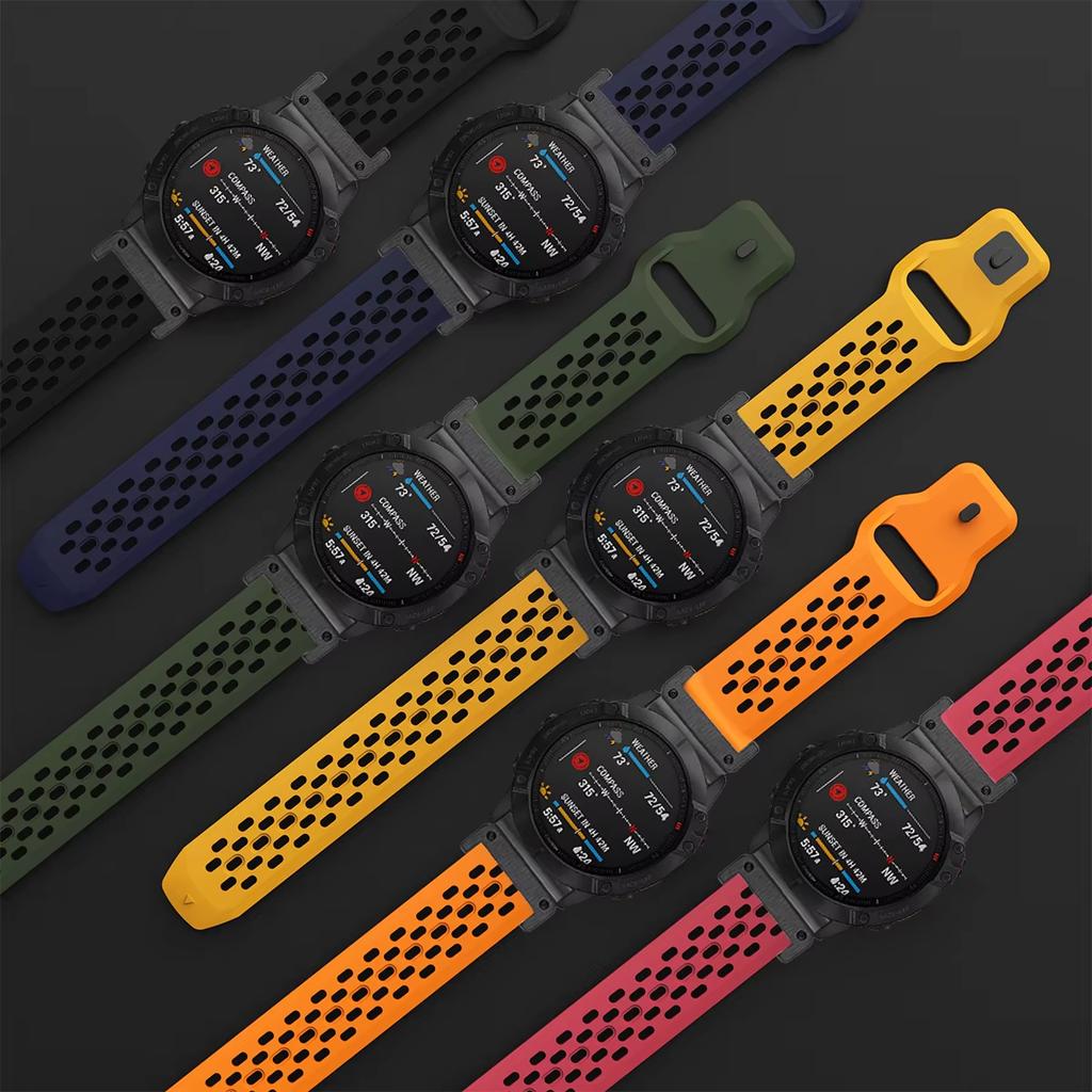 20 22 26mm For Garmin Fenix 8 51mm 7X 7 Pro Fenix 6X 6 5X 5Plus Tactix 7 Quick Fit Sports Silicone Band Forerunner 965 945 Strap