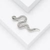 Exquisite Snake Rhinestone Brooch: Japanese-Korean Fashion Alloy Animal Pin for Coats & Outerwear