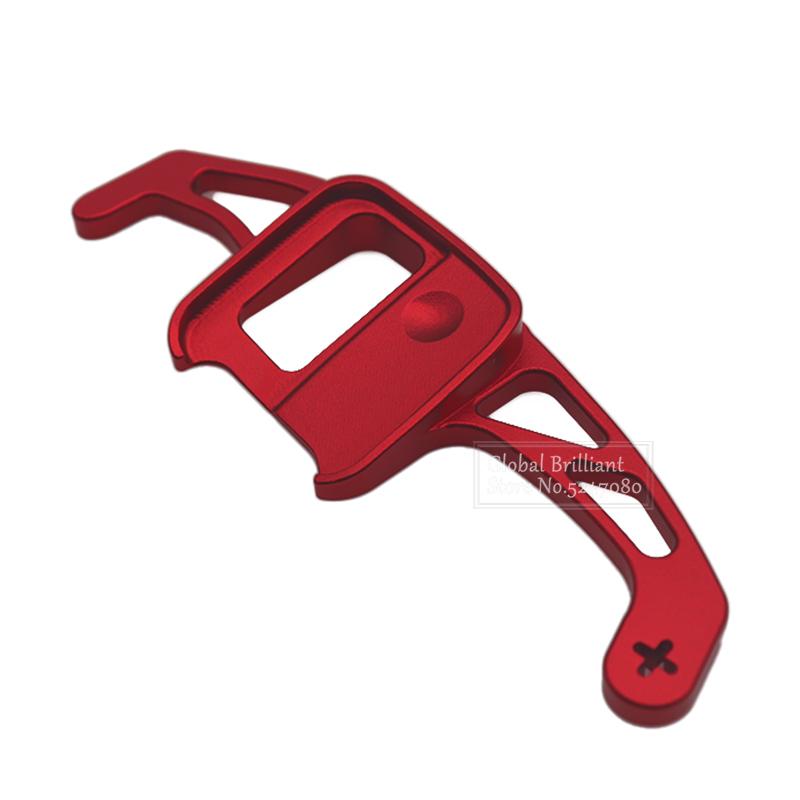 2PCS Car Shift Paddle Extender Aluminum Alloy Paddle Shifter For Chevy Cruze Malibu XL Double-Sided Adhesive Steering Wheel Decor Trim Cover