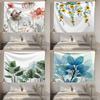 Creative Floral Hanging Fabric for Bedroom Dormitory Bedside Background Wall Fabric Wall Paper Mural Fabric Tapestry