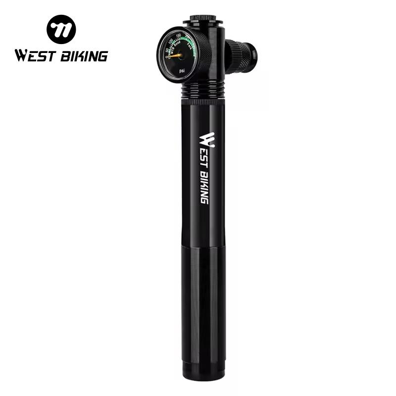 WEST BIKING Small Mini Cycling Bike Inflator Air Pumps Cycling Small Bicycle Bike Mini Bicycle Tire Portable Hand Air Pump