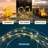 MUMUXI 20 Pack 3.3ft Fairy String Lights Battery Operated, Mini LEDs for Party Wedding Centerpiece Decorations, Crafts, Mason Jar Firefly Lights,