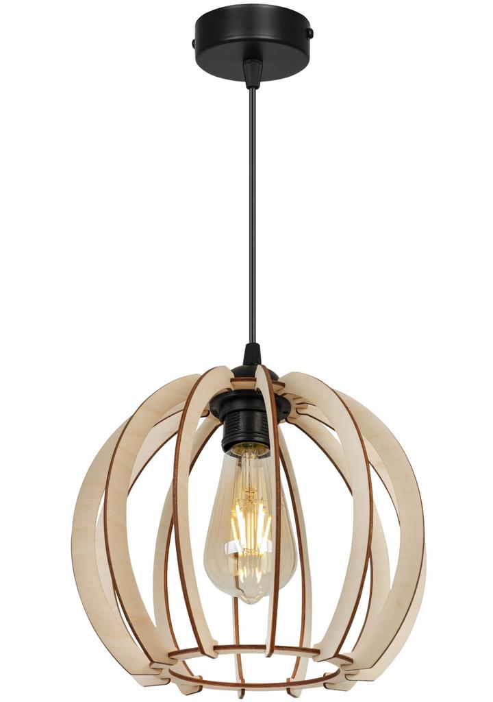 MODERNE HOLZ-LED-DECKENHÄNGELEUCHTE