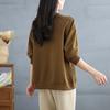 Autumn and Winter Women's Pullover Casual Sweatshirt Plus Size Knit Splicing Irregular Long Sleeve Pullover Sweatshirt