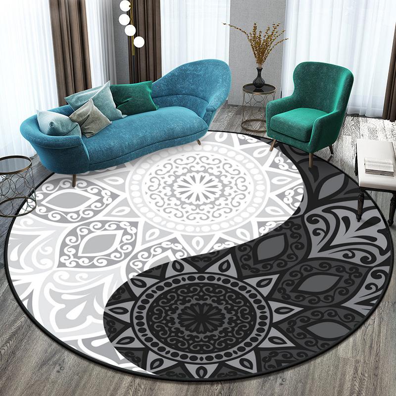 Schéma Tai Chi Bagua Kruhová podložka na koberce Malé koberečky do ložnice Koberec do umývárny Podložka pro domácí mazlíčky