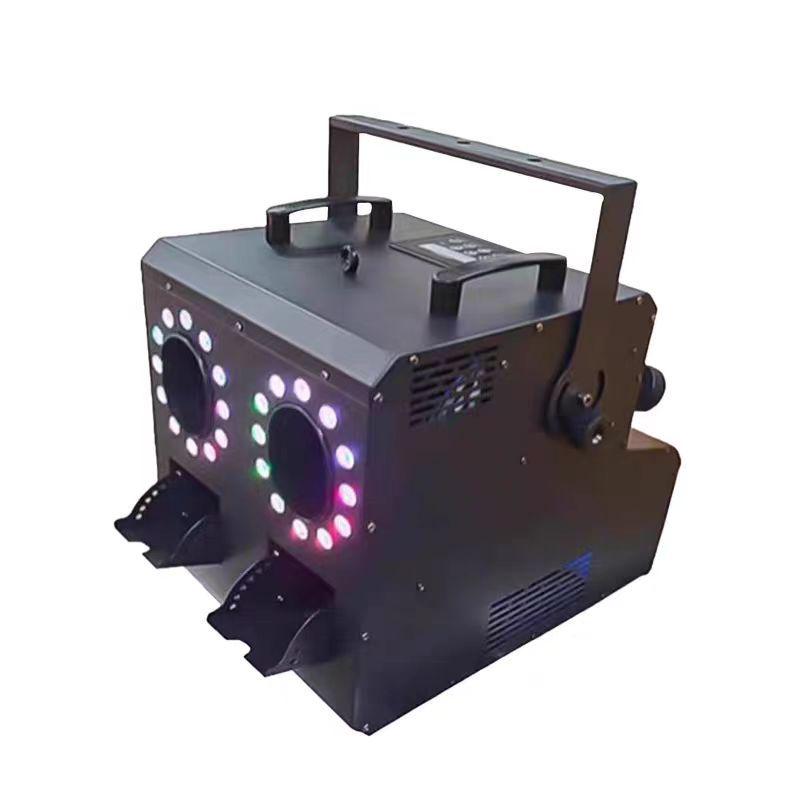 Dual-Hole LED Smoke Bubble Machine for Stage and Wedding Performances Smoke Bubble Machine