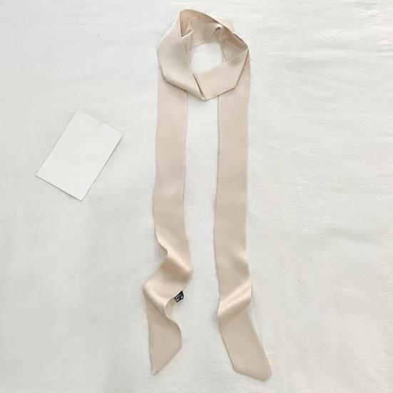 Foulard di Seta Raso Liscio Monocolore Stretta Fascia per Capelli Tocco Morbido Fascia per Capelli da Donna Sciarpa Accessorio di Moda