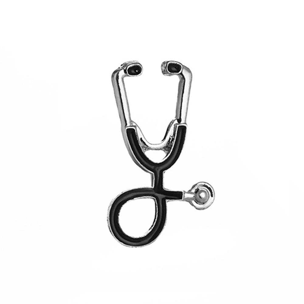 Creative Nurse Doctor Brooch Medical Theme Stethoscope Syringe Enamel Pin Heart Brain Surgical Suit Lapel Badge Accessories Gift
