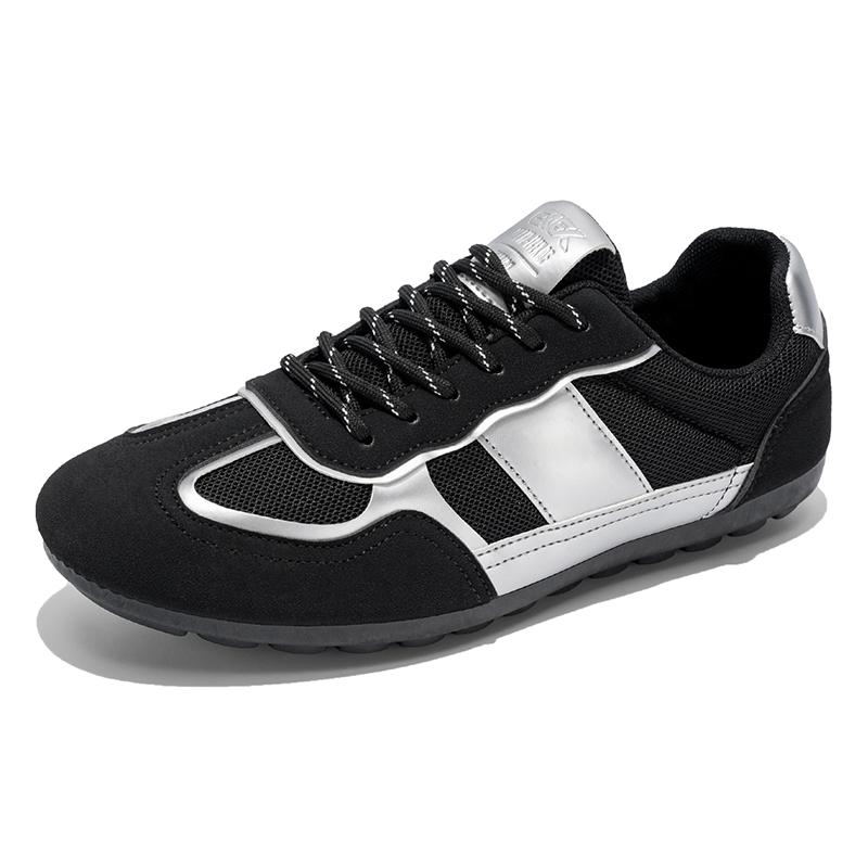 Men'S Running Shoes Retro Breathable Mesh Sports Shoes For Men Outdoor Non Slip Jogging Walking Shoes Black Tennis Footwear