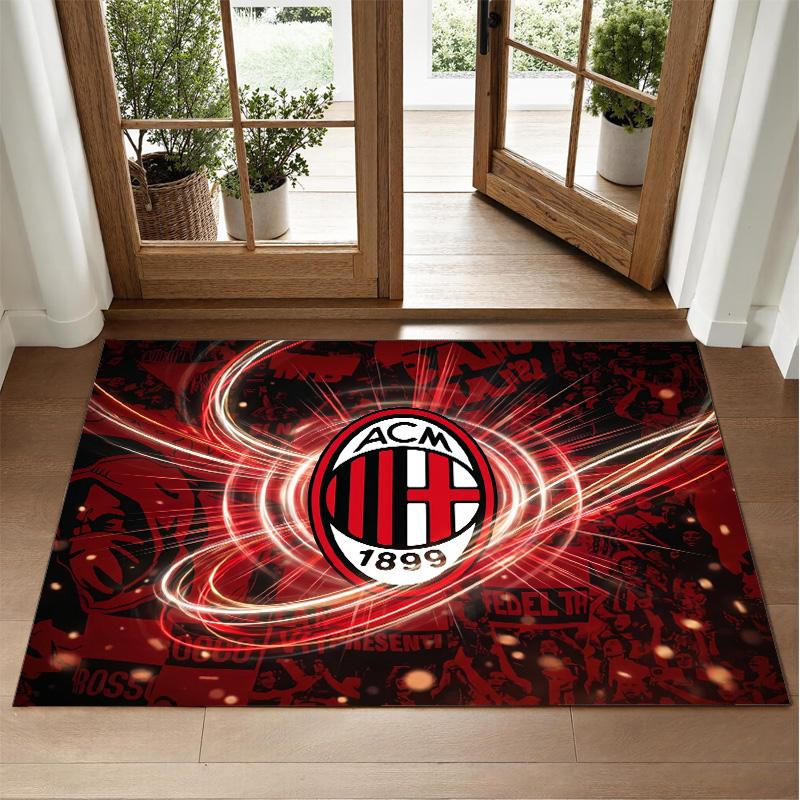 AC Milan Design Crystal Velvet Rug Soft Decorative Mat for Bedroom Entrance