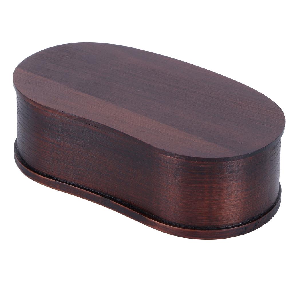 Portable Lunch Box Set Japanese Wooden Food Storage Container for Home Picnic 17x9cm