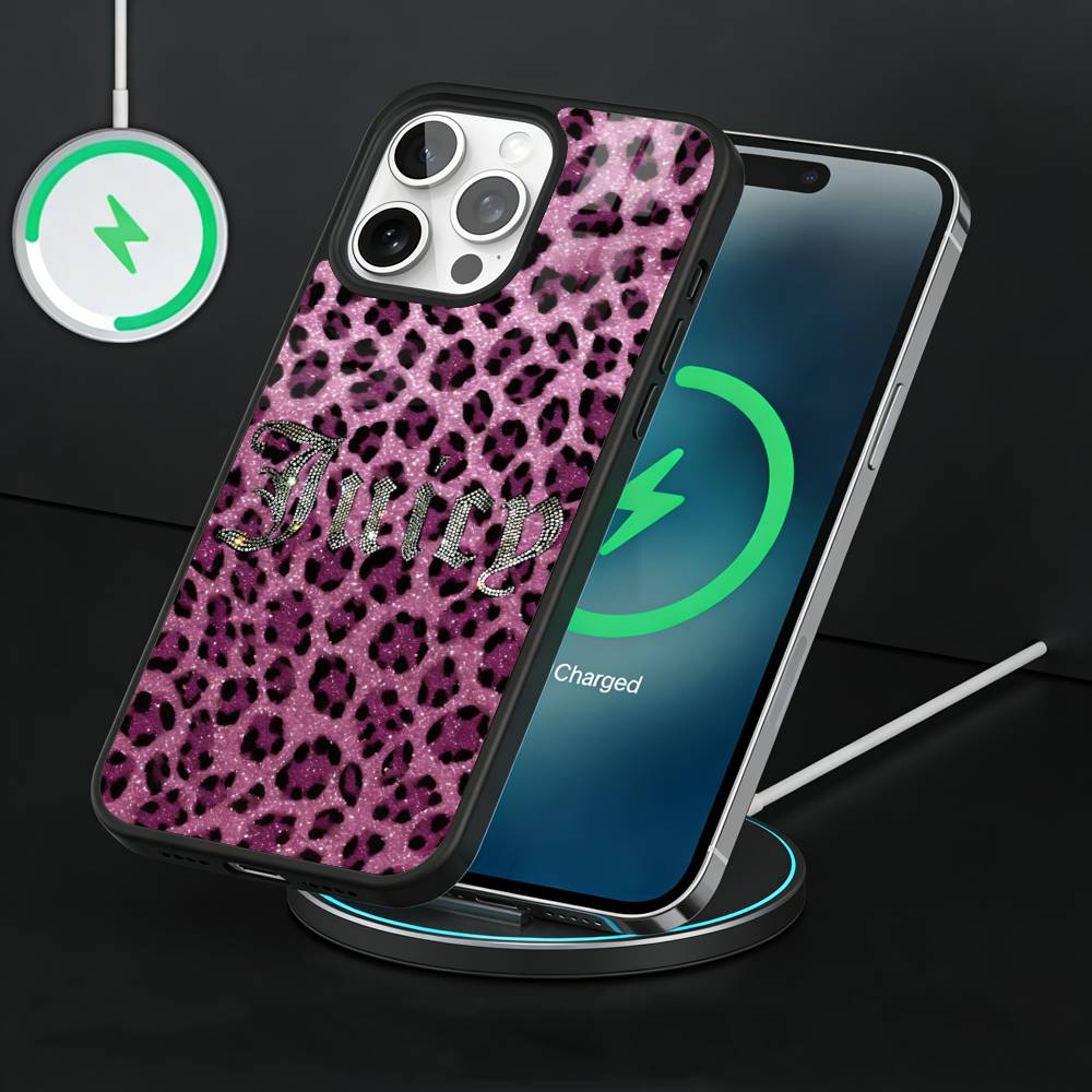 J-Juicy C-Couture Phone Case For iPhone17,16,15,14,13 Plus,Pro Max Magnetic For Magsafe Wireless Charging iPhone15PRO