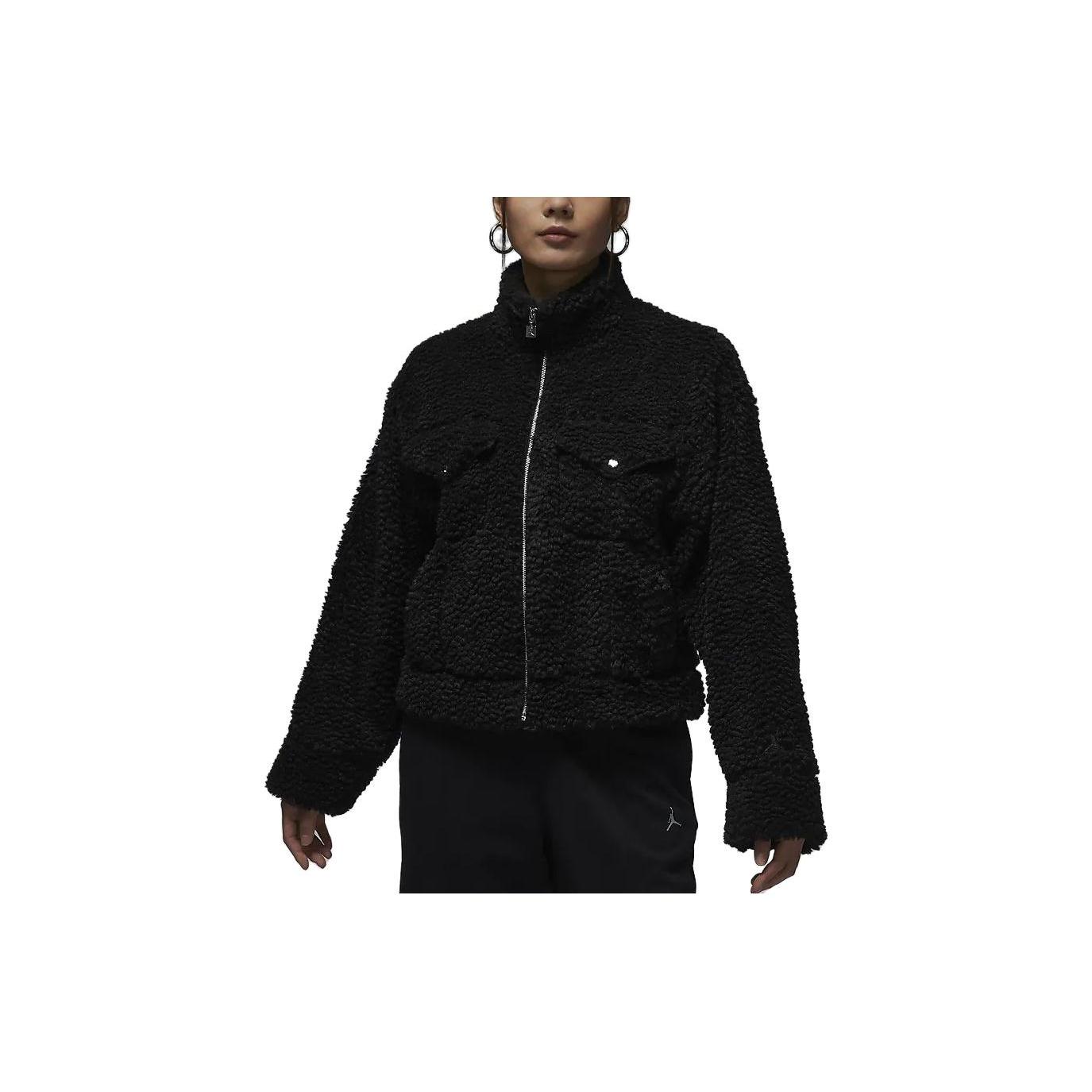 (WMNS) Air Jordan Teddy Jacket Black Women s FD7169-010 M