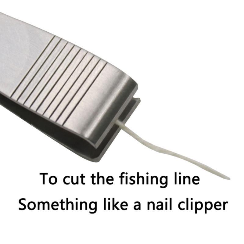 2ks Nůžky na stříhání vlasce s háčkem Čistič očí Pin Nástroj na řezání vlasce Nůžky na vlasec z nerezové oceli