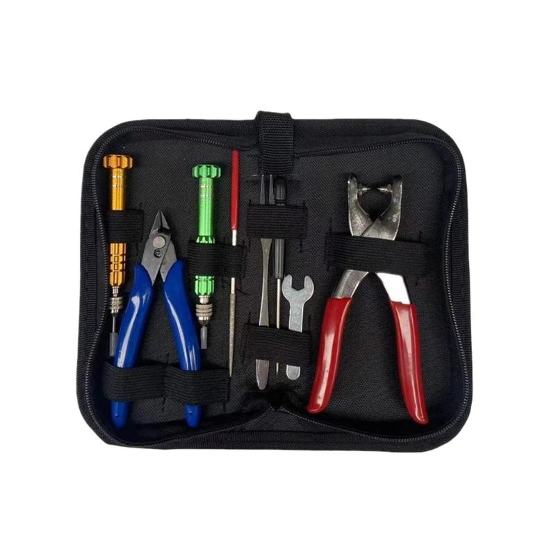 Comprehensive Badminton Racket Grommet Installation Tools Set Including Various Instruments for Efficient Repair 1